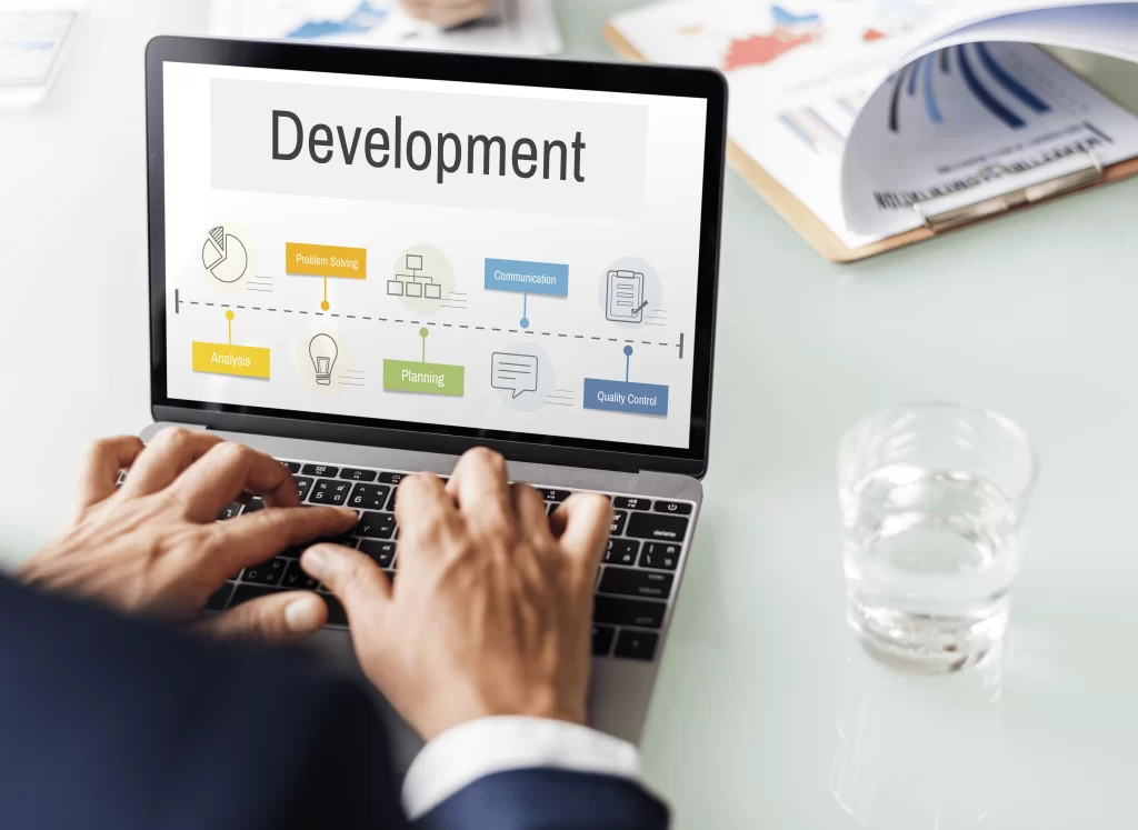operation process performance development icon